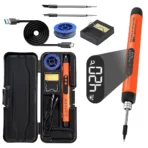USB soldering iron mini small soldering iron set portable household type-C interface 800mAh battery Adjustable temperature - Image 15