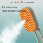 3 in 1 One Button Steam Spray Pet Brush Foldable Rotatable Massage Brush for Cat Dog Hair Removal Bath Floating Hair Grooming - Image 6