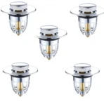 1/2/5pcs Universal Rebound Drain Plug Filter Basin Pop-up Chrome Sink Filter with Hair Catcher Bathroom Sink Drain Stopper - Image 8