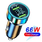 250W PD Car Charger QC3.0 Fast Charge two to Six Port Car Cigarette Lighter Plug Car Charger Flash Charge with Digital Display - Image 9