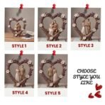 Personalized Wooden Couple Heart Sculpture, Custom Name Wedding Keepsake, Anniversary Gift, Rustic Bridal Decor Wedding Gifts For The Couple - Image 2