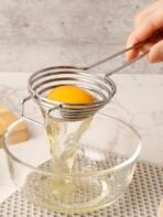 1pc Stainless Steel Egg Separator, Easy Yolk & Egg White Separator, Anti-Scald Handle, Baking & Breakfast Tool, Easy To Clean & Durable - Image 6