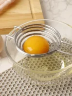 1pc Stainless Steel Egg Separator, Easy Yolk & Egg White Separator, Anti-Scald Handle, Baking & Breakfast Tool, Easy To Clean & Durable - Image 7