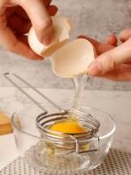 1pc Stainless Steel Egg Separator, Easy Yolk & Egg White Separator, Anti-Scald Handle, Baking & Breakfast Tool, Easy To Clean & Durable - Image 8