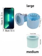 1pc Pink Silicone Ice Mold, Portable Ice Cube Maker, Silicone Ice Bucket, Easy-Release Ice Tray With Leak-Proof Lid, Stackable Design/Ice Cream Molds/Ice Cube Trays/Kitchen Accessories/Kitchen/Holiday Essential/Valentine's Day/Easter, Housewarming Gift - Image 3