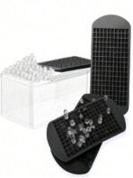 160-Cavity Silicone Ice Cube Tray, Ice Cube Mold, Ice Maker, DIY Mini Ice Cube Mold, Easy-Release Multi-Cavity Silicone Ice Cube Tray, Suitable For Making Cocktails And Whiskey Ice Cubes, Frozen Mixtures, Making Ice Cubes - Image 3