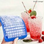 160-Cavity Silicone Ice Cube Tray, Ice Cube Mold, Ice Maker, DIY Mini Ice Cube Mold, Easy-Release Multi-Cavity Silicone Ice Cube Tray, Suitable For Making Cocktails And Whiskey Ice Cubes, Frozen Mixtures, Making Ice Cubes - Image 4