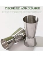 1pc Stainless Steel Double-Headed Measuring Cup, Stainless Steel Measuring Cup, Liquid Measuring Cup, Professional Cocktail Double-Headed Measuring Cup, Cocktail Mixer, Cocktail Glass, Water Cup, Essential For Summer, Precise Beverage Measurement Tool, Su - Image 2