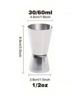 1pc Stainless Steel Double-Headed Measuring Cup, Stainless Steel Measuring Cup, Liquid Measuring Cup, Professional Cocktail Double-Headed Measuring Cup, Cocktail Mixer, Cocktail Glass, Water Cup, Essential For Summer, Precise Beverage Measurement Tool, Su - Image 8