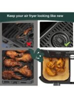 200pcs Disposable Air Fryer Paper Liners Rectangular Non-Stick Baking Paper For Double Layer Air Fryer, Air Fryer Accessories, Oil-Proof & Waterproof Air Fryer Paper Liners, Air Fryer Paper Liners, Autumn Decor Home, Kitchen Decor, Christmas Gifts, Cheap, - Image 7