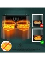 200pcs Disposable Air Fryer Paper Liners Rectangular Non-Stick Baking Paper For Double Layer Air Fryer, Air Fryer Accessories, Oil-Proof & Waterproof Air Fryer Paper Liners, Air Fryer Paper Liners, Autumn Decor Home, Kitchen Decor, Christmas Gifts, Cheap, - Image 5