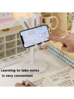 1pc Foldable Desktop Phone Stand, Adjustable Height, Portable Phone Holder, Essential For Women Travel And Kitchen, Compatible With All Phones - Image 4
