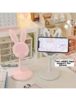 1pc Foldable Desktop Phone Stand, Adjustable Height, Portable Phone Holder, Essential For Women Travel And Kitchen, Compatible With All Phones - Image 2