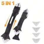 5-In-1 Silicone Scraper Sealant Smoothing Tool Set, Caulk Removal, Polishing, Grouting, Flooring Mold Removal Manual Tool Kit, For Men