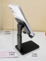 1pc Foldable Desktop Phone Stand, Adjustable Height, Portable Phone Holder, Essential For Women Travel And Kitchen, Compatible With All Phones - Image 9