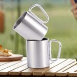 400ml 304 Stainless Steel Insulated Mug With Lid, Coffee/Tea Cup, Double Wall Vacuum Sealed, Leak-Proof, Black, Suitable For Home, Office And School Use