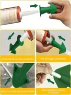 3-Piece Silicone Sealant Nozzle Professional Filling Tool Set - Sealant And Grouting Epoxy Piston Fittings, Durable Silicone Tools - Easy To Clean, Suitable For Floor And Tile Grouts, No Power Required. - Image 5