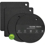4pcs Silicone Trivet Set - Heat Resistant Non-Slip Pot Mat, Kitchen Pot Pan Insulation Pad, Handwash Silicone Mat, All-In-One Can Opener And Coaster