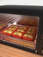 1pc Silicone Mini Toast Bread Mold, Silicone Baking Mold, Non-Stick Mini Bread Mold, 9-Cavity Silicone Bread Baking Mold, Perfect For Mini Toast, Cake, Bread And Meatloaf, Cake, Brownies, Heat-Resistant Handmade Baking Mold Suitable For Birthday, Jelly Mo - Image 5