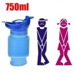 750ml Emergency Urinal, Portable Collapsible Urinal Bottle For Outdoor, Portable Toilet For Adults And Children, Suitable For Car Travel, Camping, Hiking, Survival Tool