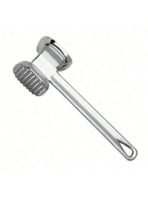 1pc Stainless Steel Meat Tenderizer, Double-Sided Meat Hammer, Steak Pounder, Kitchen Tool, Meat Mallet, Suitable For Picnic, Travel, Camping, BBQ - Metal Material - Image 5