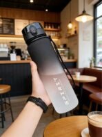 500ml Large-Capacity Gradient Plastic Water Bottle, Portable Easy To Hold Drinking Bottle For Outdoor Sports And Daily Fitness