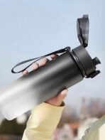 500ml Large-Capacity Gradient Plastic Water Bottle, Portable Easy To Hold Drinking Bottle For Outdoor Sports And Daily Fitness - Image 5