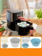 4-Piece/2-Piece/1-Piece/7-Piece Air Fryer Egg Mold Set, Small Silicone Egg Tray, Suitable For Air Fryer Egg Frying, Silicone Egg Plate, Microwave And Air Fryer Egg Frying, Non-Stick, Kitchen Utensils, Baking Accessories. - Image 11