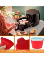 4-Piece/2-Piece/1-Piece/7-Piece Air Fryer Egg Mold Set, Small Silicone Egg Tray, Suitable For Air Fryer Egg Frying, Silicone Egg Plate, Microwave And Air Fryer Egg Frying, Non-Stick, Kitchen Utensils, Baking Accessories. - Image 9