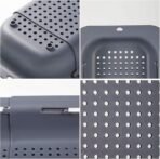 Extendable Sink Strainer, Adjustable Strainer Basket For Kitchen Sink, Multifunctional Draining Colander For Sinks, Practical For Washing Fruits And Vegetables, Draining Pasta, Rice And Other Food, Easy Storage, 34.5-48 X 6.5 X 20 Cm - Image 2