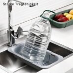 Extendable Sink Strainer, Adjustable Strainer Basket For Kitchen Sink, Multifunctional Draining Colander For Sinks, Practical For Washing Fruits And Vegetables, Draining Pasta, Rice And Other Food, Easy Storage, 34.5-48 X 6.5 X 20 Cm - Image 6