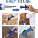 3-Piece Silicone Sealant Nozzle Professional Filling Tool Set - Sealant And Grouting Epoxy Piston Fittings, Durable Silicone Tools - Easy To Clean, Suitable For Floor And Tile Grouts, No Power Required. - Image 16