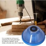 Practical Impact Drill Dust Cover, Non-Electric Plastic Drill Dust Bowl Accessory, Easy To Attach, Wall & Ceiling Drilling Dust Collector, Dust Splash Prevention Renovation Power Tool Parts Industrial - Image 5