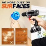 Practical Impact Drill Dust Cover, Non-Electric Plastic Drill Dust Bowl Accessory, Easy To Attach, Wall & Ceiling Drilling Dust Collector, Dust Splash Prevention Renovation Power Tool Parts Industrial - Image 2