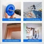 Practical Impact Drill Dust Cover, Non-Electric Plastic Drill Dust Bowl Accessory, Easy To Attach, Wall & Ceiling Drilling Dust Collector, Dust Splash Prevention Renovation Power Tool Parts Industrial - Image 3