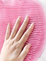 Silicone Shower Foot Scrubbing Pad With Strong Suction Cups, Wall-Mountable Exfoliating Foot Massage Mat, Multi-Purpose Back & Body Scrubbing Cleaning Pad, Quick-Dry Non-Slip Bathroom Cleaning Tool, Unisex, Suitable For Bathroom Shower Spa Gift - Image 5