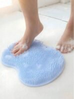 Silicone Shower Foot Scrubbing Pad With Strong Suction Cups, Wall-Mountable Exfoliating Foot Massage Mat, Multi-Purpose Back & Body Scrubbing Cleaning Pad, Quick-Dry Non-Slip Bathroom Cleaning Tool, Unisex, Suitable For Bathroom Shower Spa Gift - Image 3